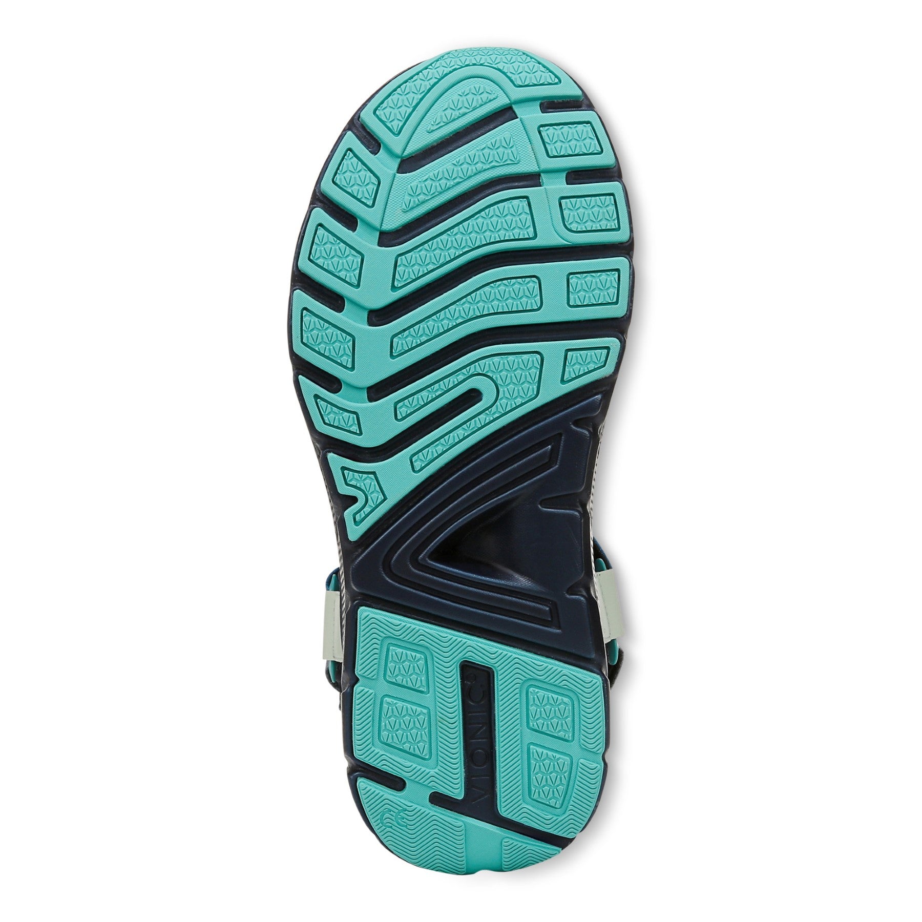 Vionic Walk Max Wanderer mens Quarter/Ankle/T-Strap Sandal - Navy Blazer Multi - Bottom