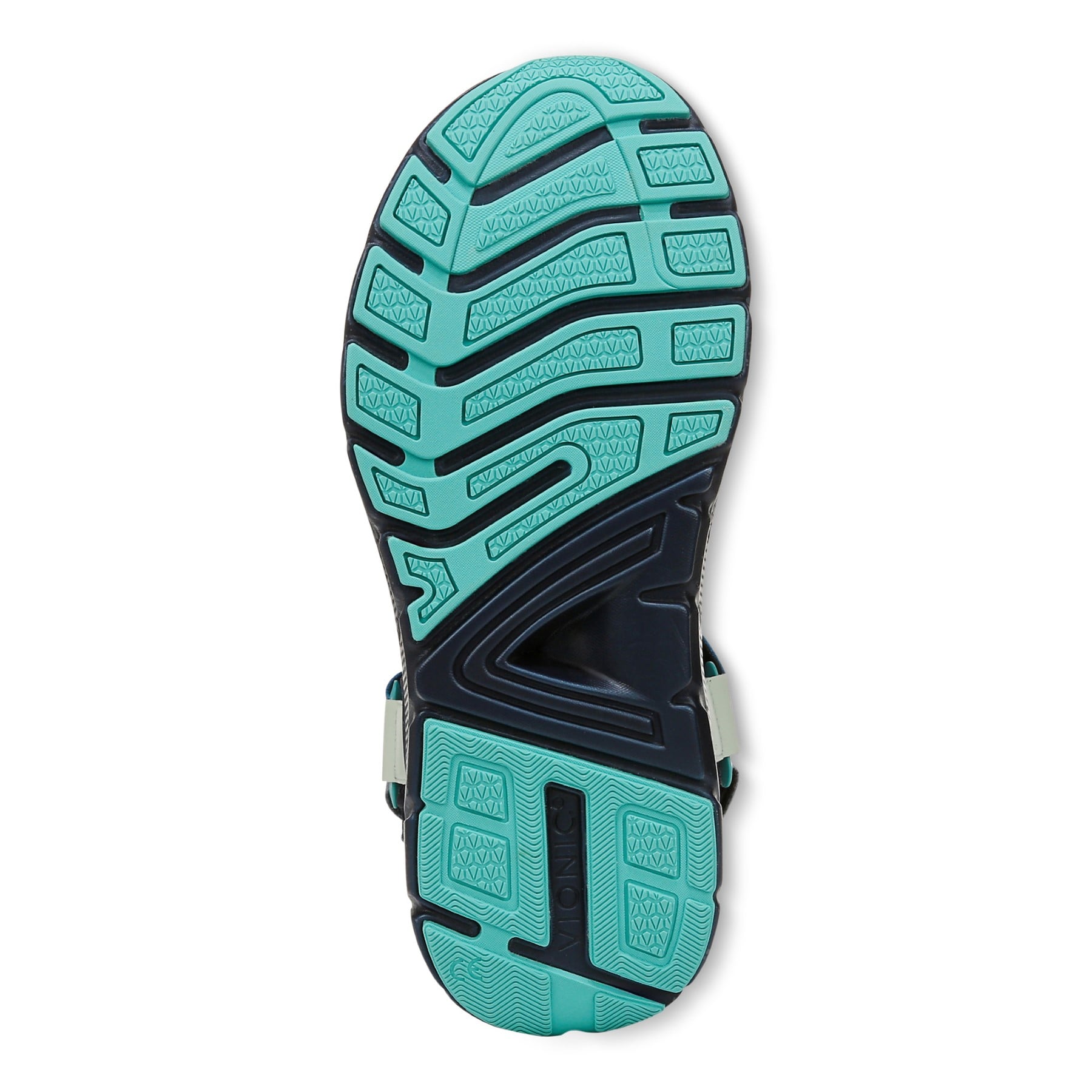 Vionic Walk Max Wanderer mens Quarter/Ankle/T-Strap Sandal - Navy Blazer Multi - Bottom
