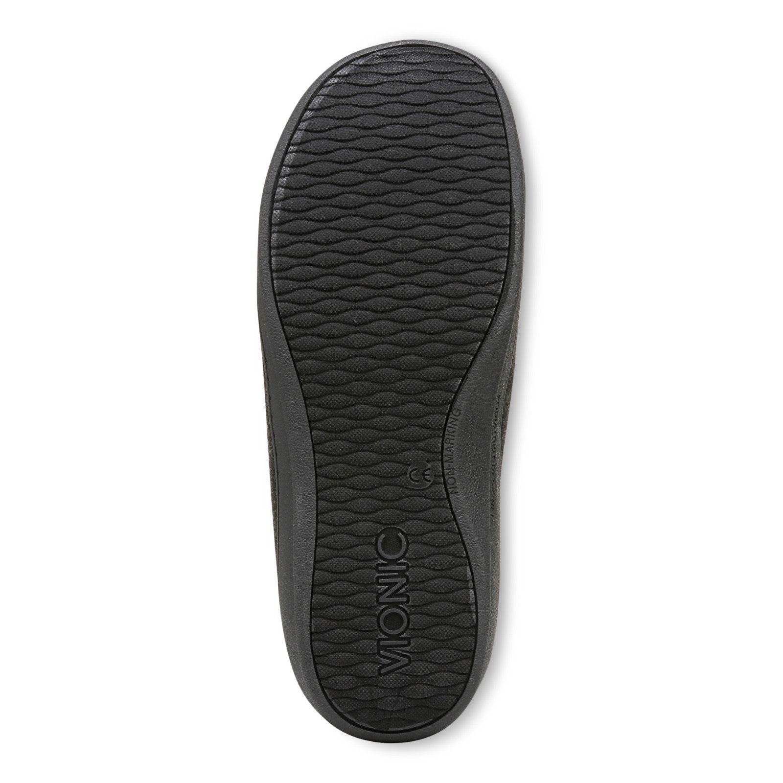 Vionic Unwind mens Mule/Clog Slipper - Black - Bottom