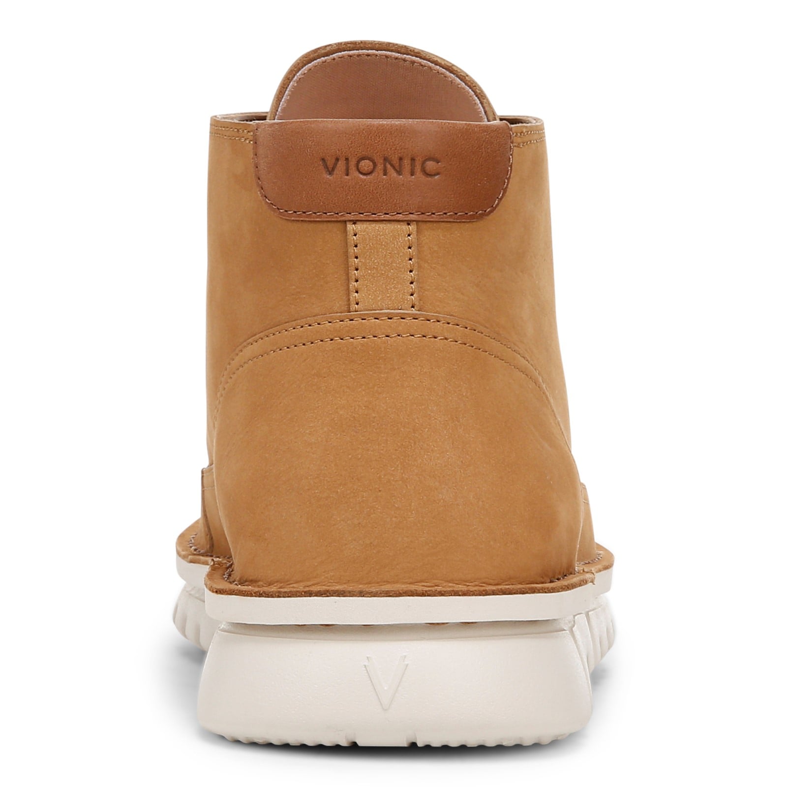 Vionic Uptown Chukk mens Chukka Short Boot - Light Brown - Back
