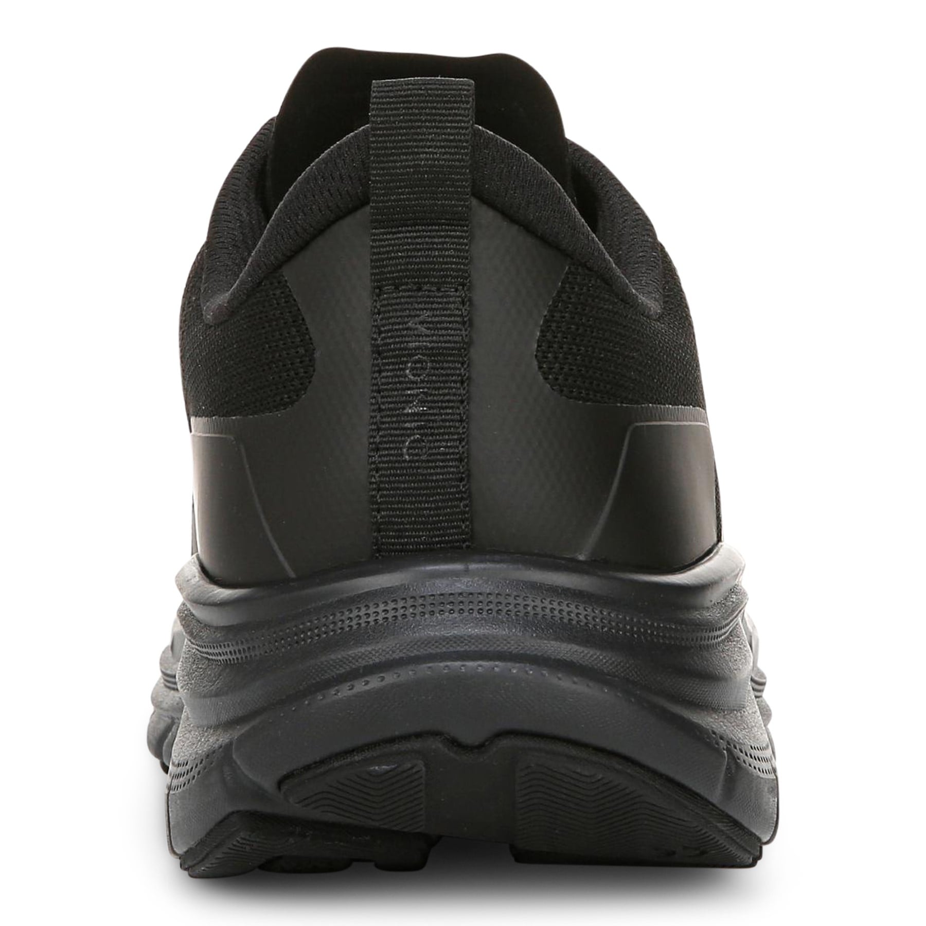 Vionic Men's Walk Max - Water Repellent Athletic Walking Shoes with Orthotic Support - All Black - Back