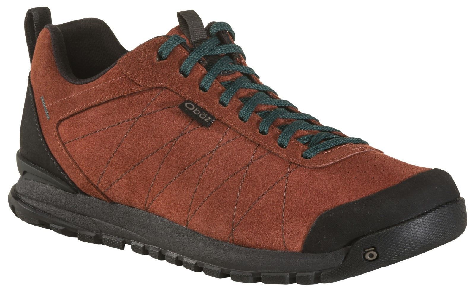 Oboz Bozeman Low Leather Men's Shoe - Brick Blue Lace Angle main