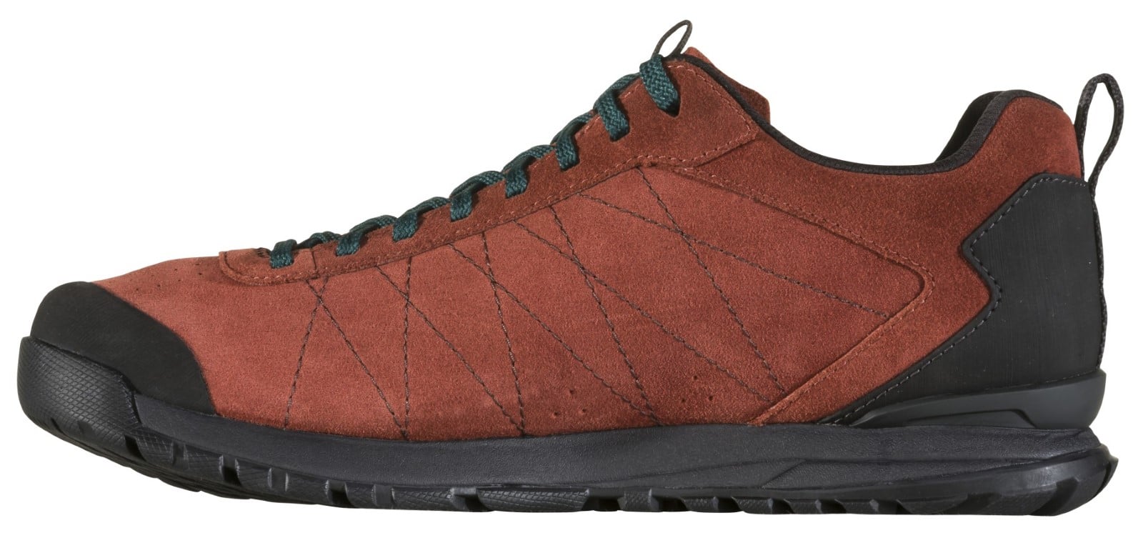 Oboz Bozeman Low Leather Men's Shoe - Brick Blue Lace Inside