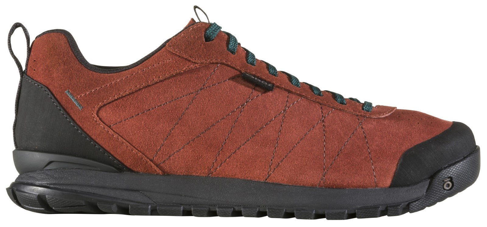 Oboz Bozeman Low Leather Men's Shoe - Brick Blue Lace Outside