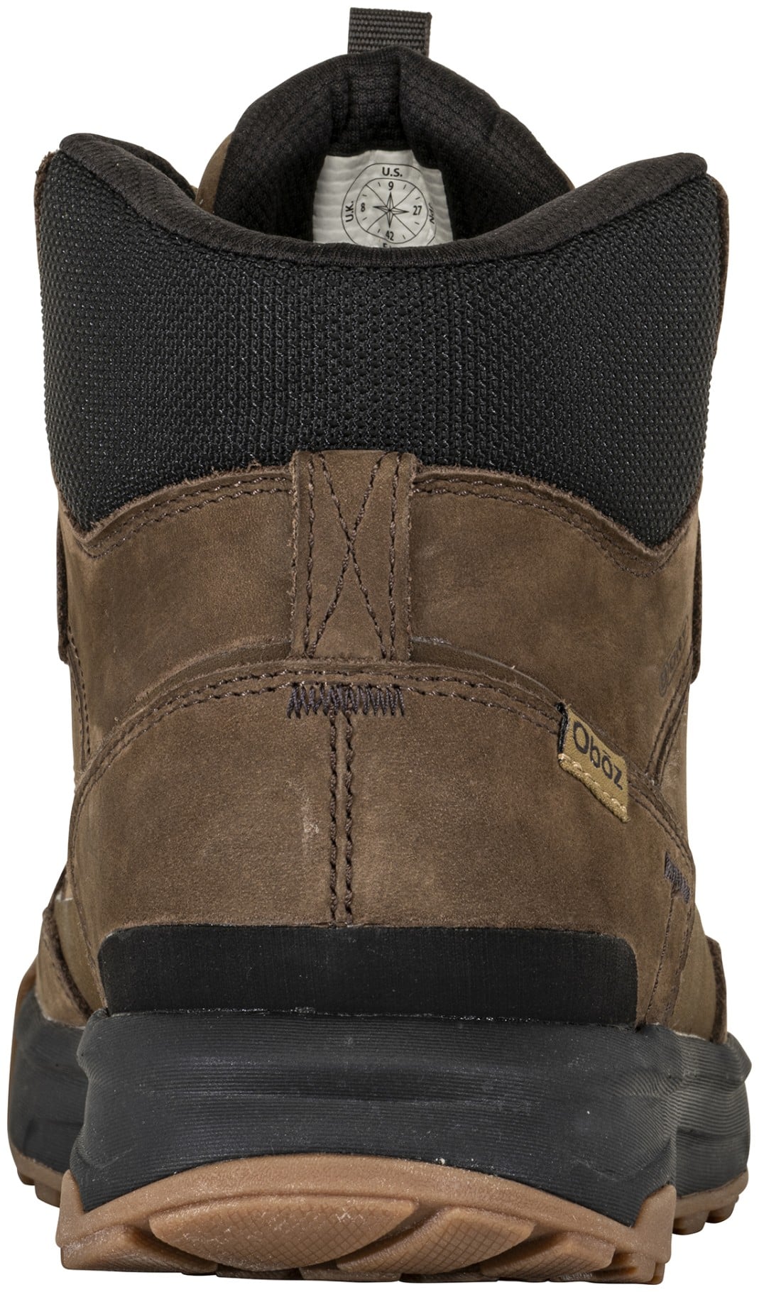 Oboz Men's Burke Mid Waterproof Chukka - Dark Earth Back