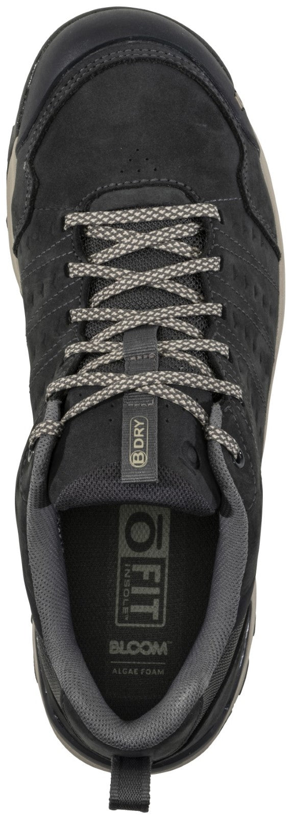 Oboz Sypes Low Leather Waterproof Men's Shoe - Lava Rock Top