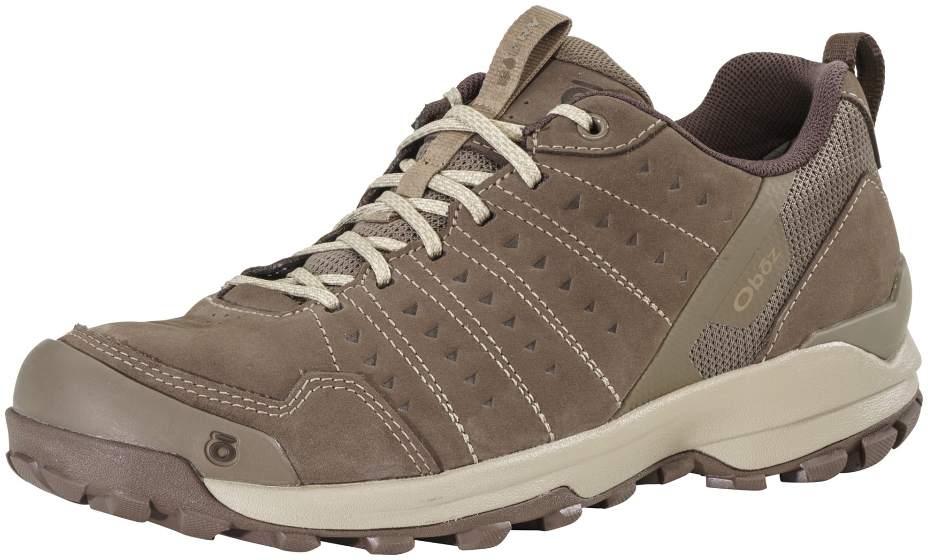 Oboz Sypes Low Leather Waterproof Men's Shoe - Morel Brown Angle