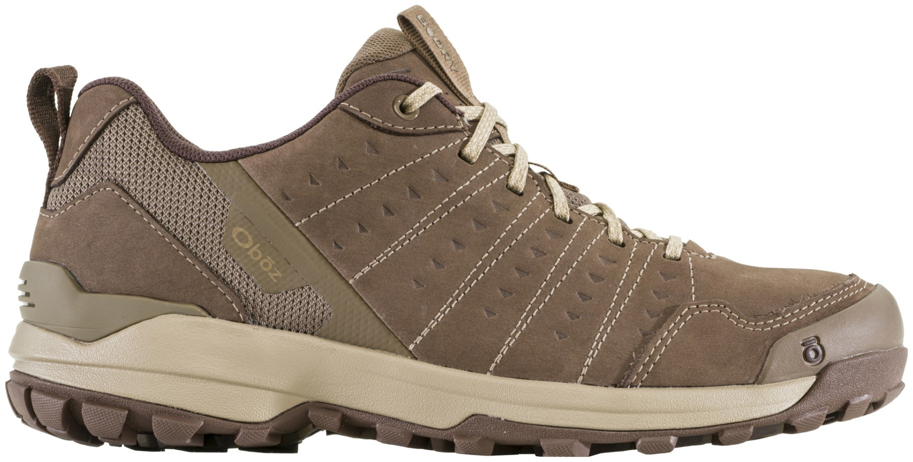 Oboz Sypes Low Leather Waterproof Men's Shoe - Morel Brown Outside