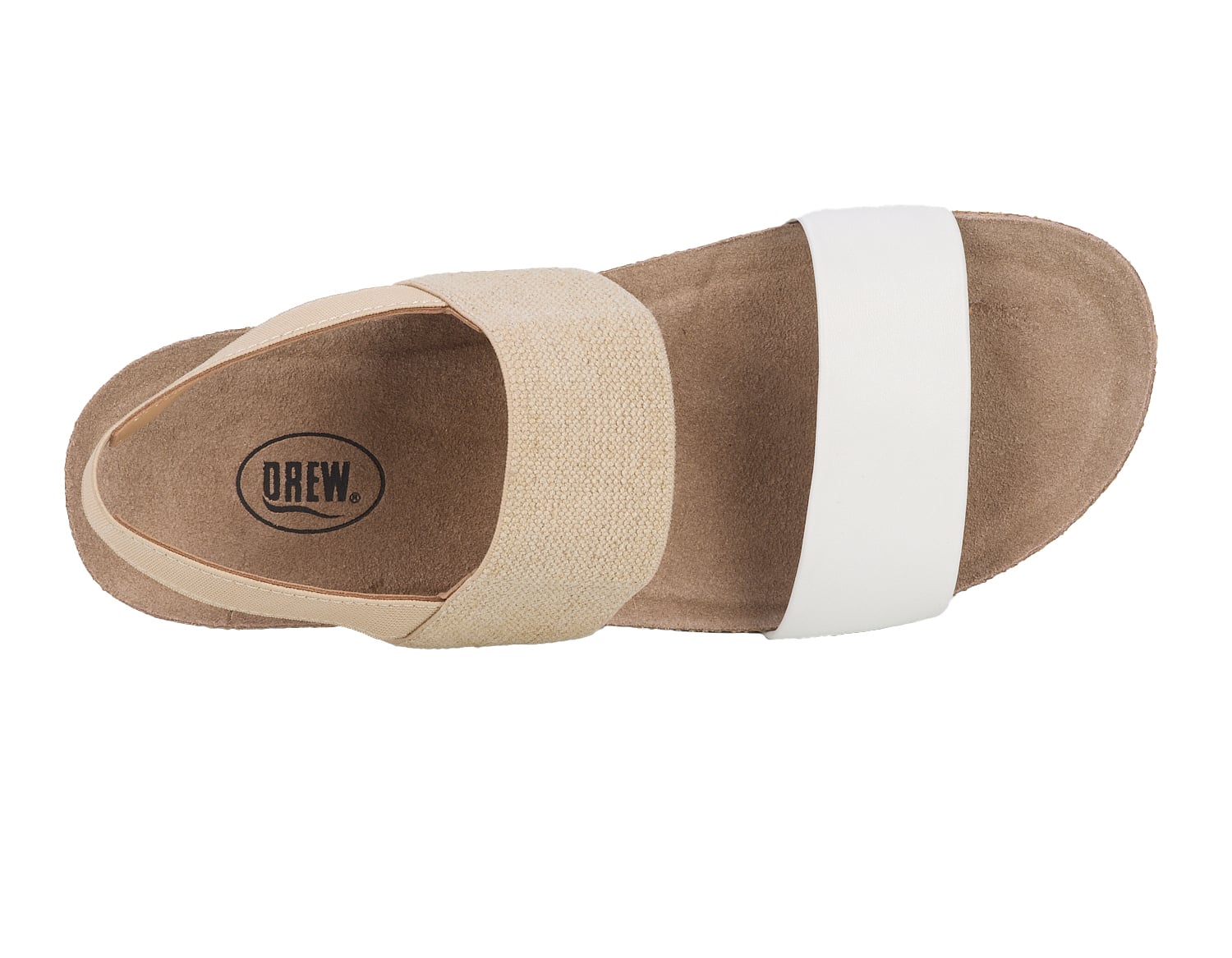 Drew Maeve - Natural/White Combo - Sole View