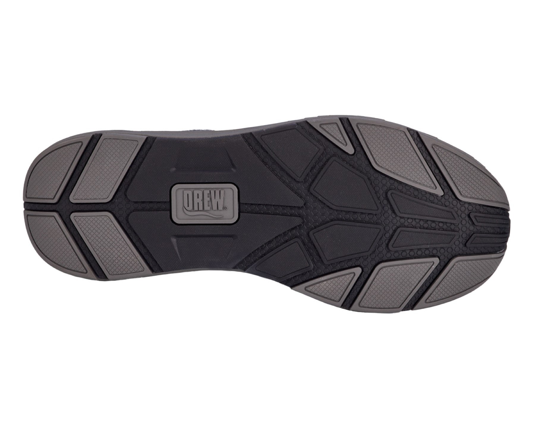 Drew Maker Men's Casual Shoe - Black Pebbled Leather - Top View