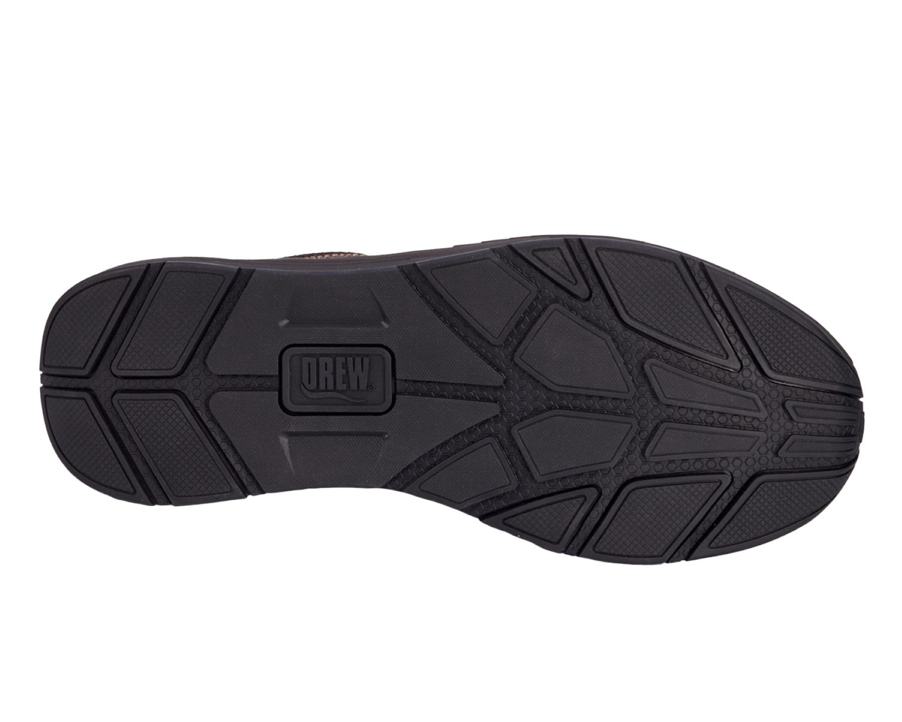 Drew Maker Men's Casual Shoe - Brown Pebbled Leather - Top View