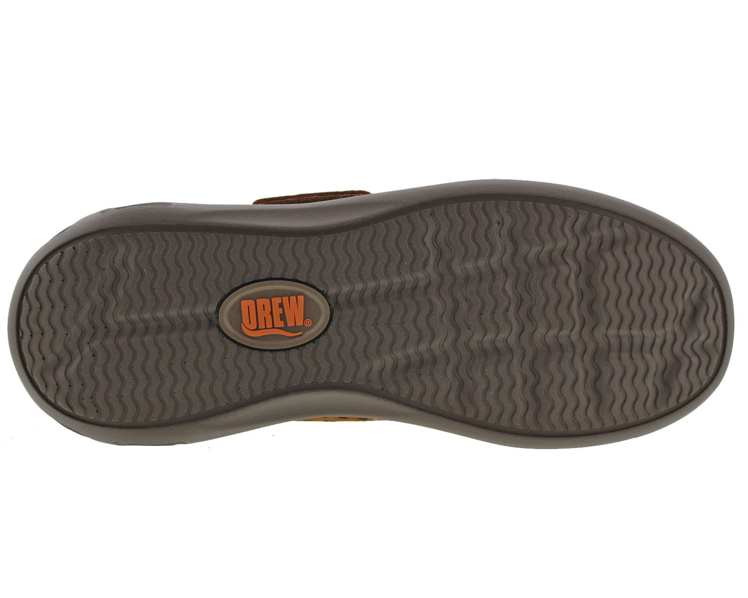 Drew Marshall Men's Casual Comfort Shoe - Camel Leather - Top View