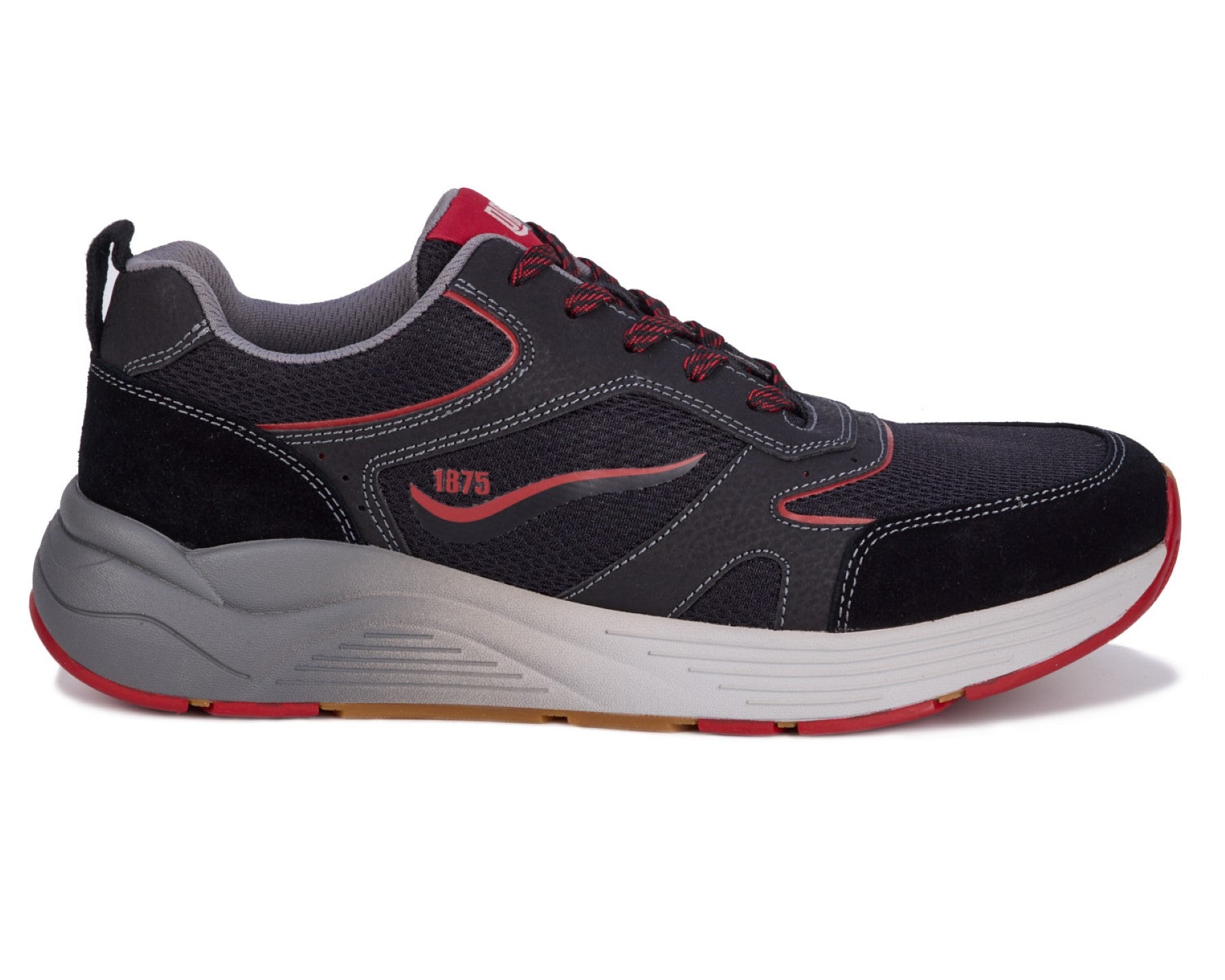 Drew Marvel Men's Athletic Shoe - Black Mesh Combo - Outside View