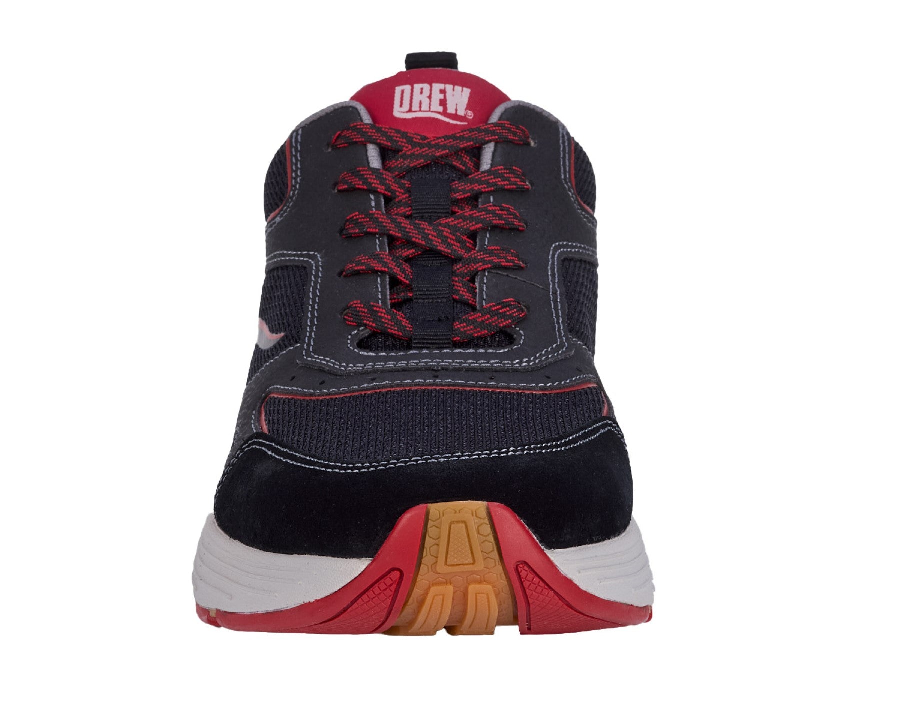 Drew Marvel Men's Athletic Shoe - Black Mesh Combo - Front View