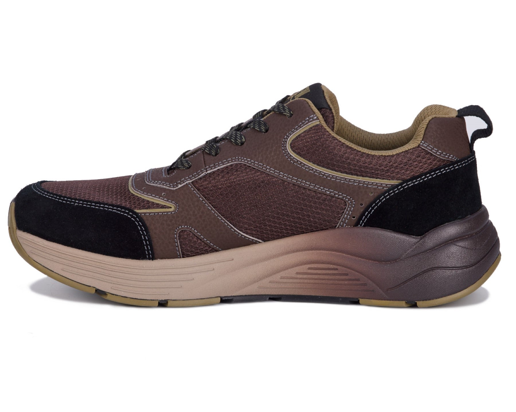 Drew Marvel Men's Athletic Shoe - Black Mesh Combo - Inside View
