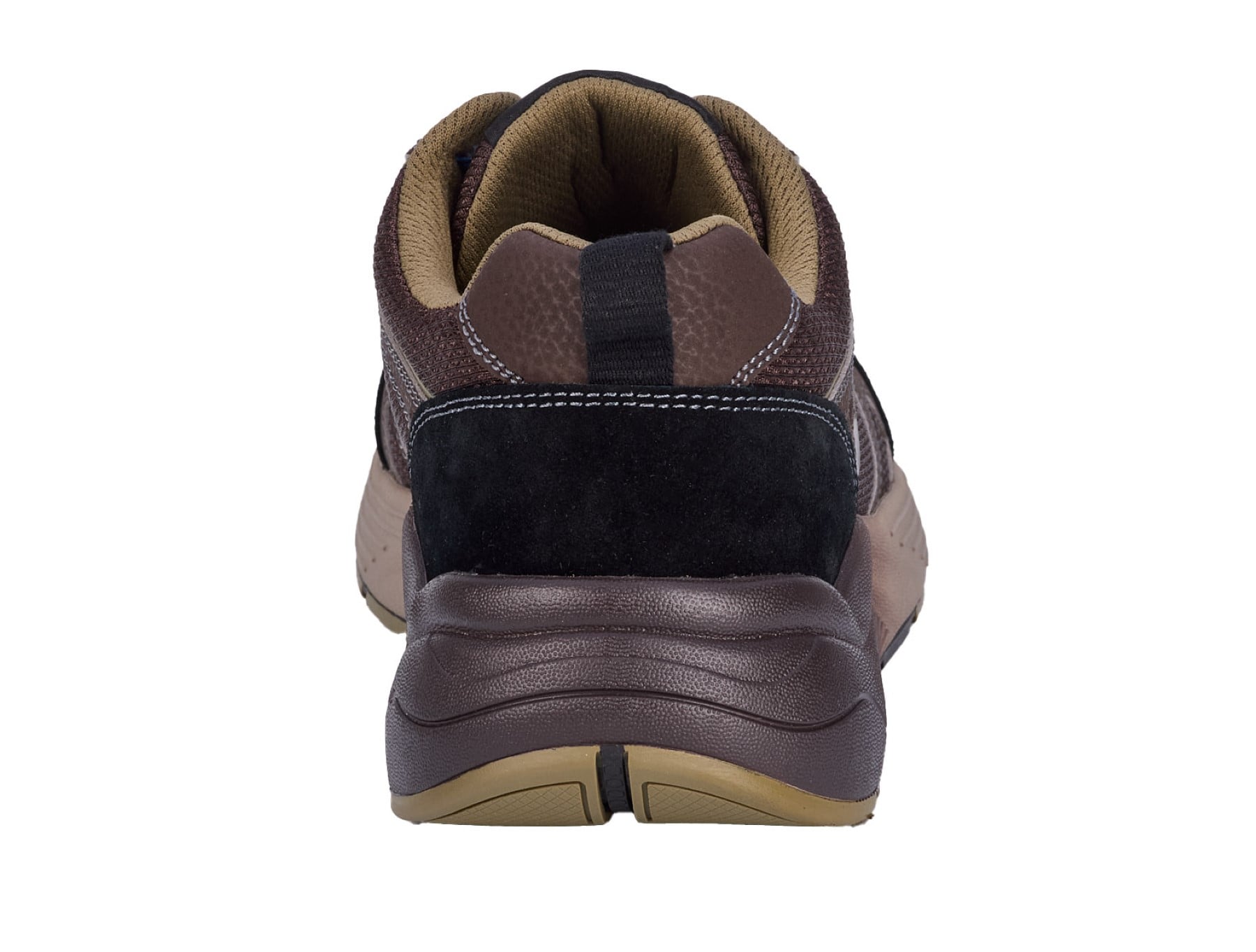 Drew Marvel Men's Athletic Shoe - Brown Mesh Combo - Back View