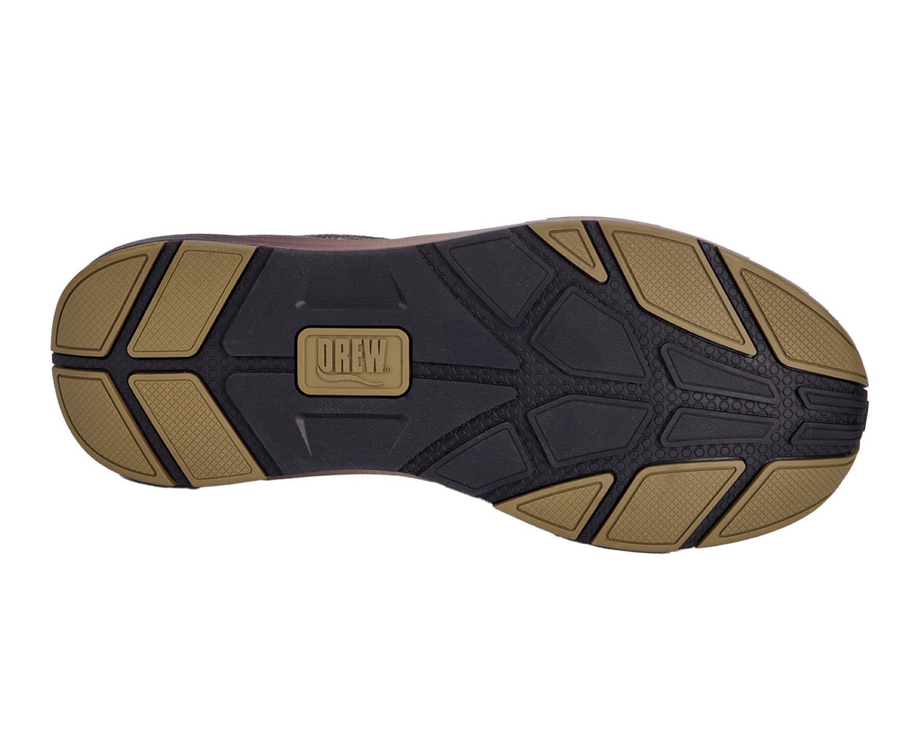 Drew Marvel Men's Athletic Shoe - Brown Mesh Combo - Top View