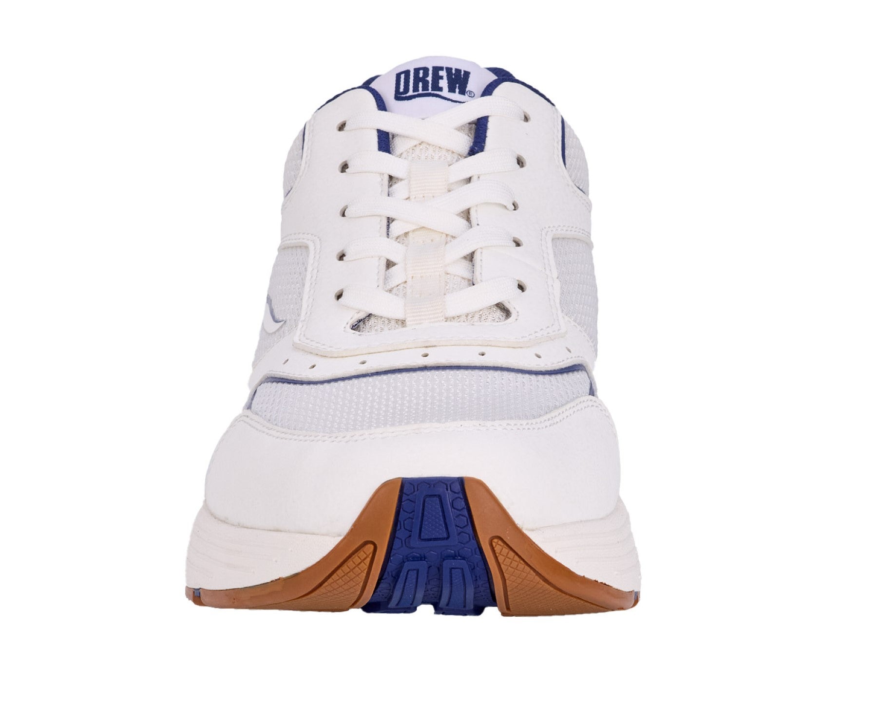 Drew Marvel Men's Athletic Shoe - White Mesh Combo - Front View