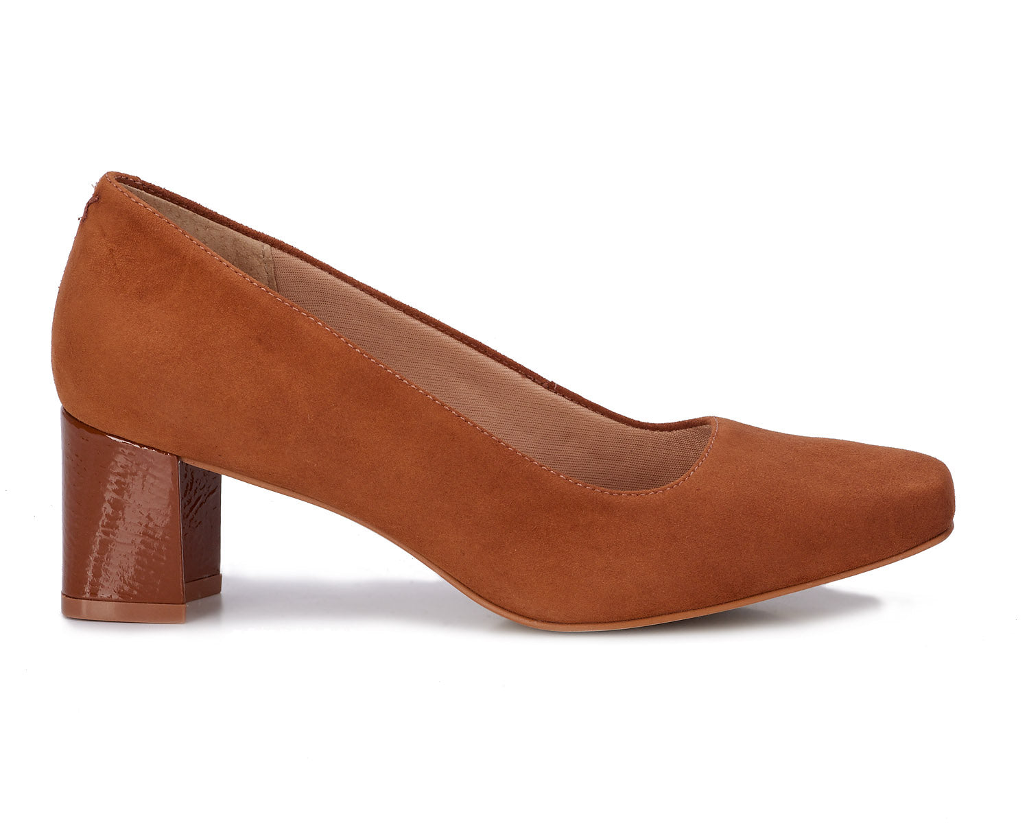 Ros Hommerson Meredith Women's Pump - Praline Suede - Outside View