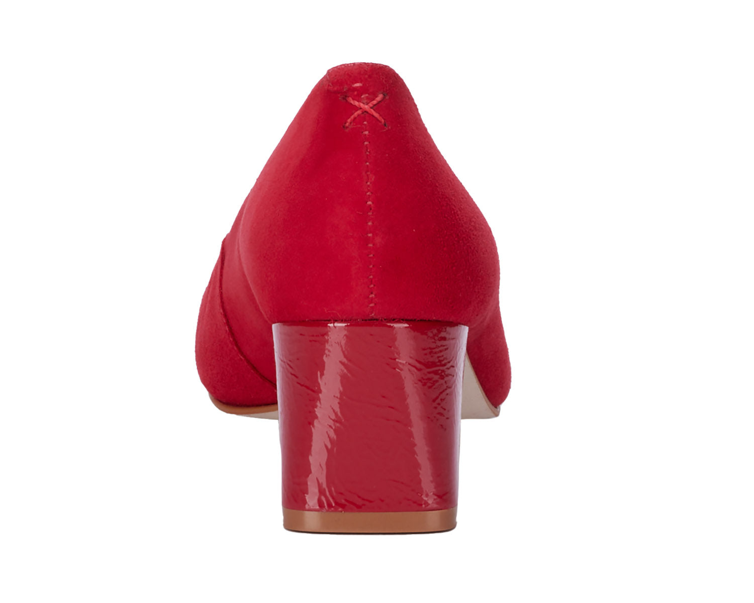 Ros Hommerson Meredith Women's Pump - Red Suede - Back View