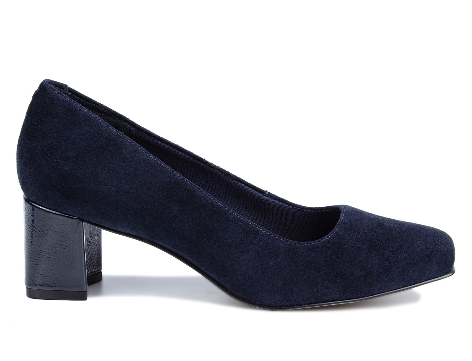 Ros Hommerson Meredith - Navy Suede - Outside View