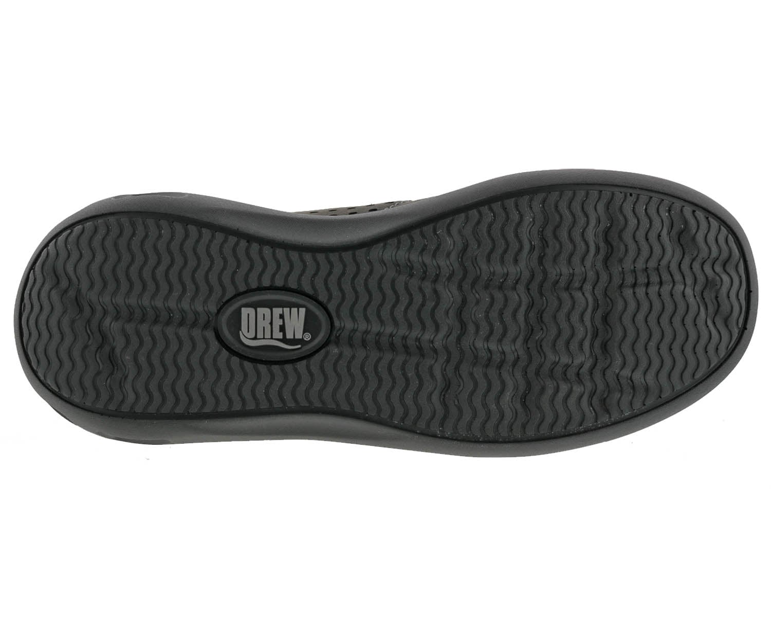 Drew Miles Men's Casual Shoe - Black Nubuck/Leather - Top View