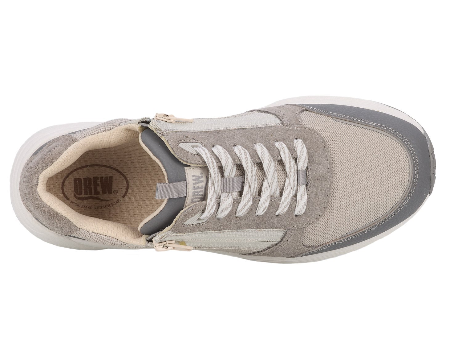 Drew Miller - Grey Suede Combo - Sole View