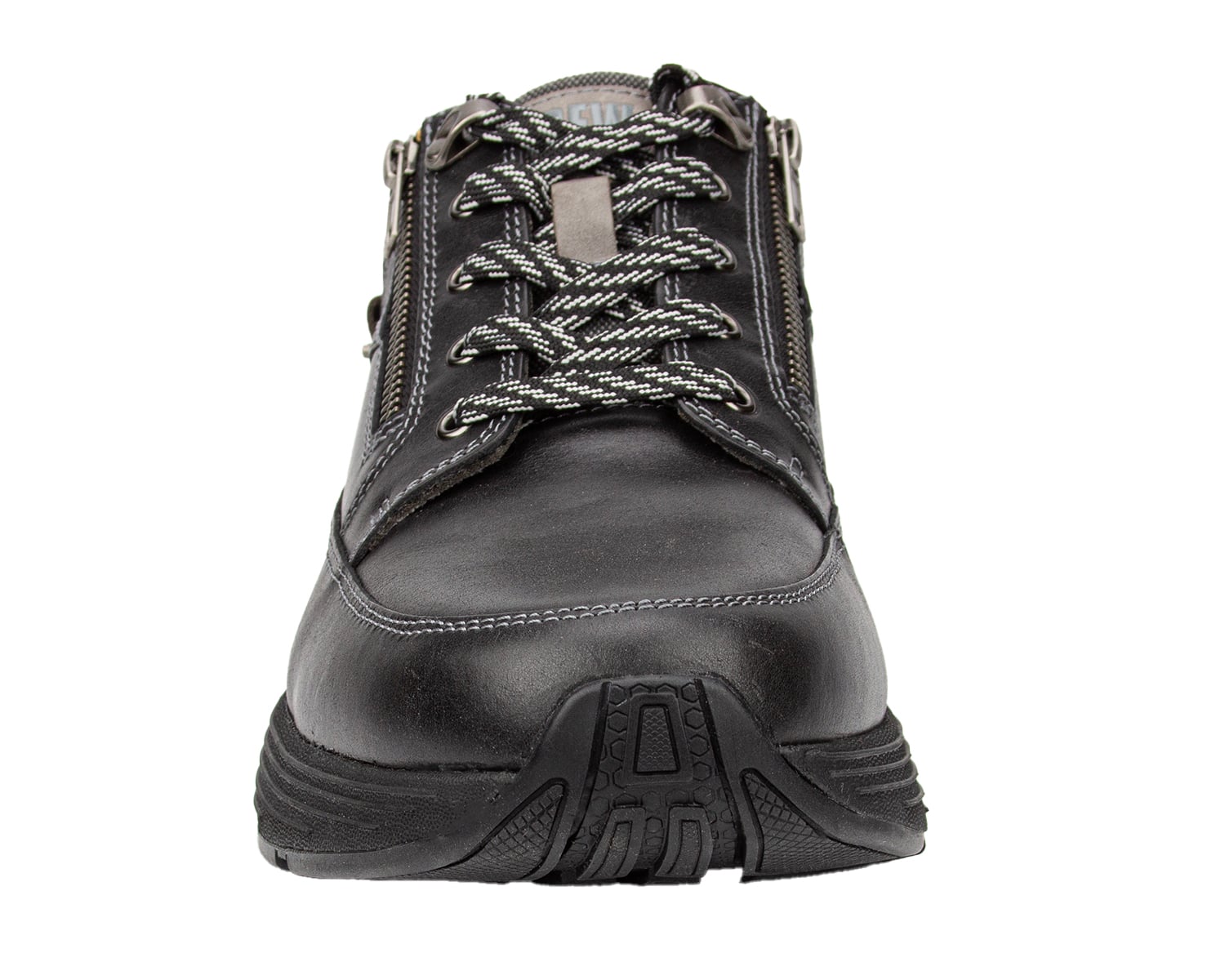 Drew Mogul - Black Leather - Front View