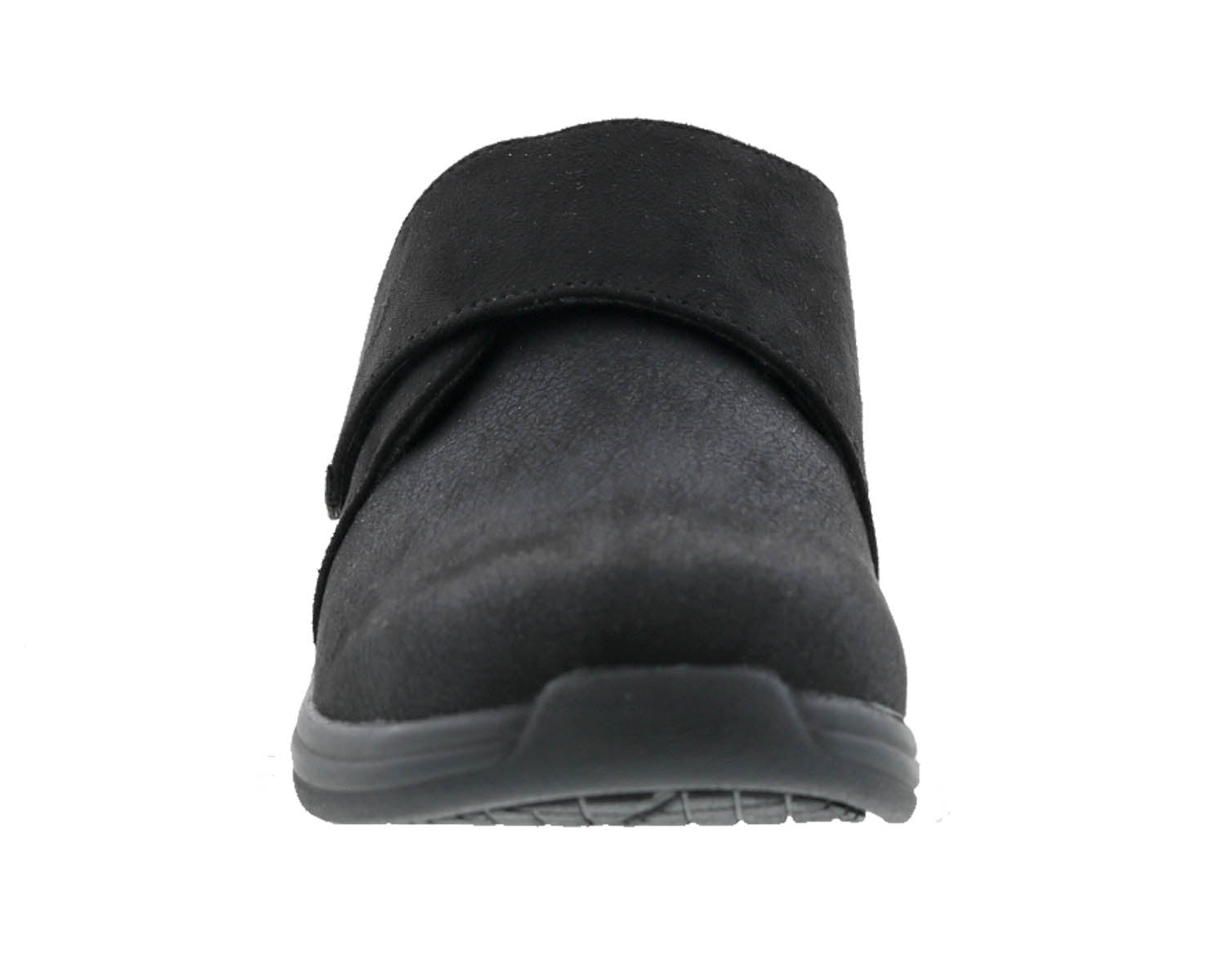 Drew Moonlite Women's Adjustable Strap Shoe - Black Combo - Front View