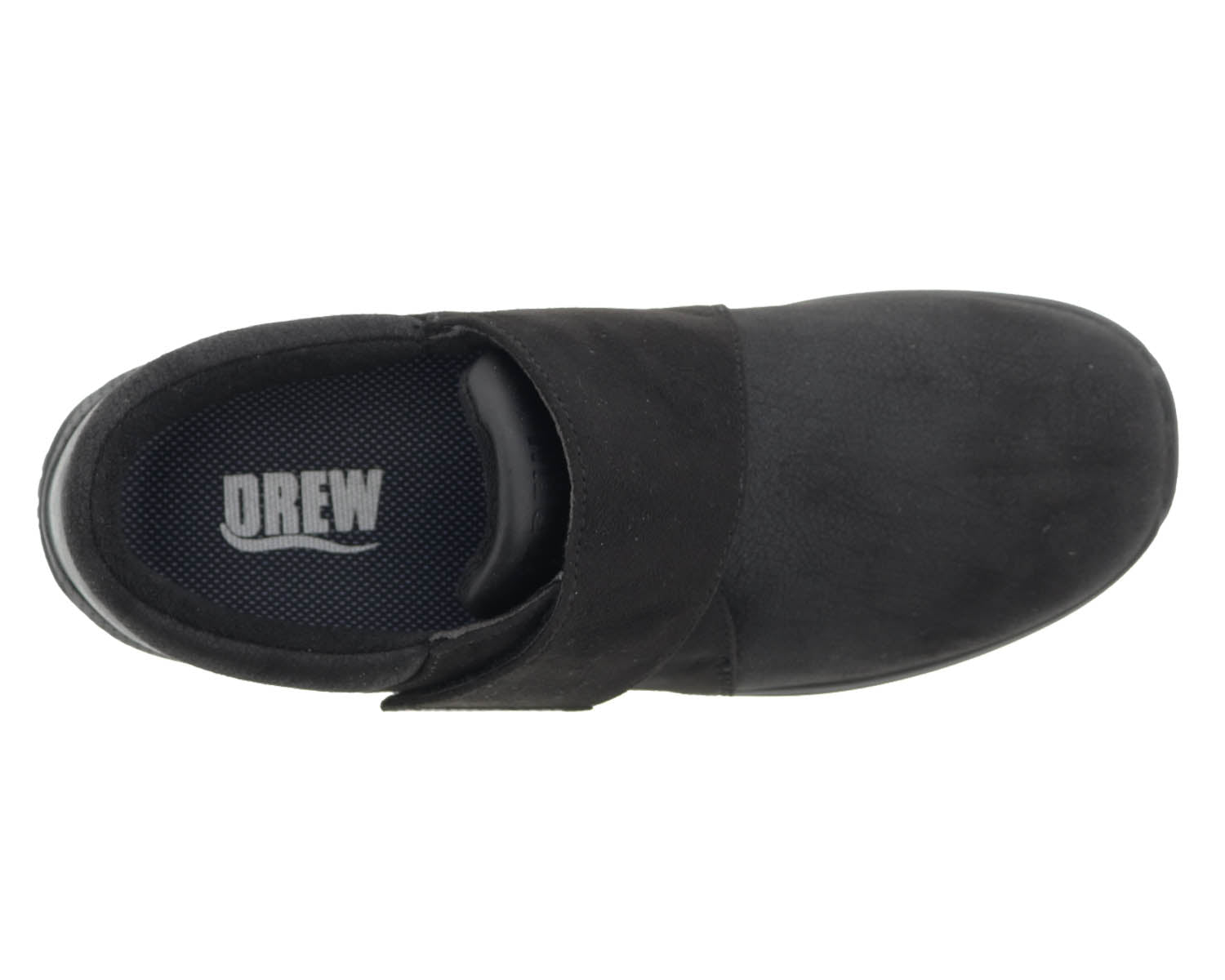 Drew Moonlite Women's Adjustable Strap Shoe - Black Combo - Sole View