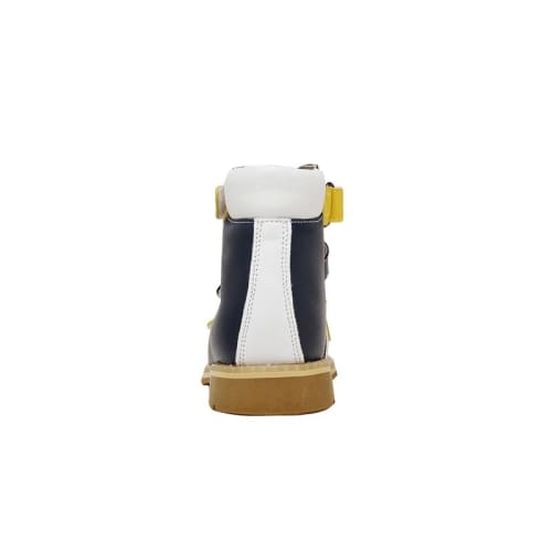 Final Sale - Mt. Emey 1369-SL White/Navy - Children Semi-Orthopedic Stability Footwear - White/Navy manufacturer photo 2