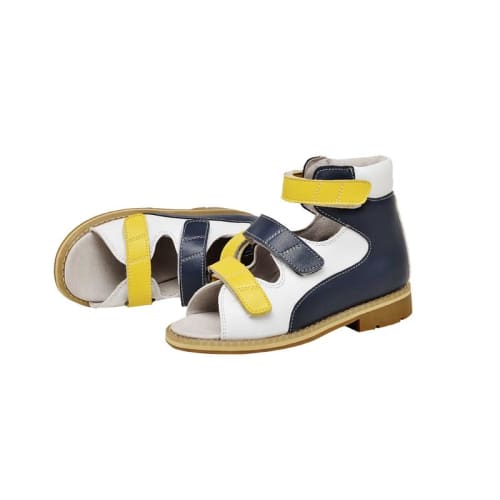 Final Sale - Mt. Emey 1369-SL White/Navy - Children Semi-Orthopedic Stability Footwear - White/Navy manufacturer photo 3