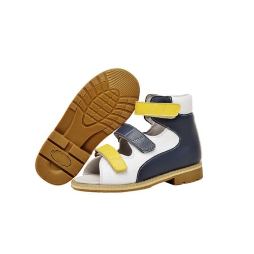 Final Sale - Mt. Emey 1369-SL White/Navy - Children Semi-Orthopedic Stability Footwear - White/Navy manufacturer photo 4