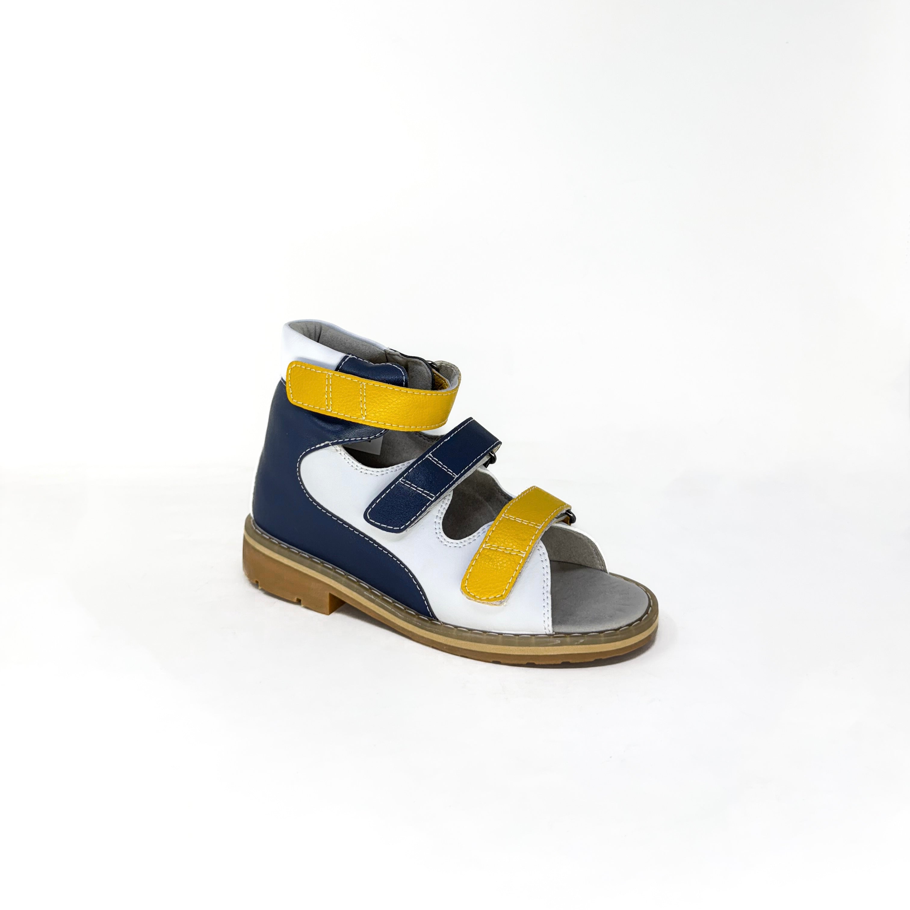 Final Sale - Mt. Emey 1369-SL White/Navy - Children Semi-Orthopedic Stability Footwear - White/Navy manufacturer photo 6