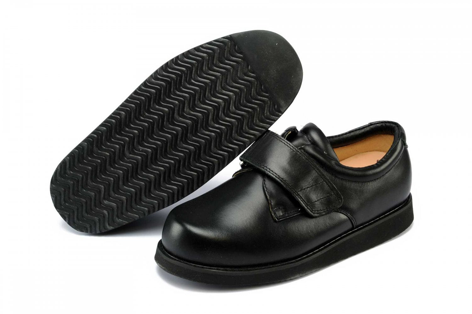 Mt. Emey 502-C - Men's Charcot Shoes by Apis - Black Pair / Bottom