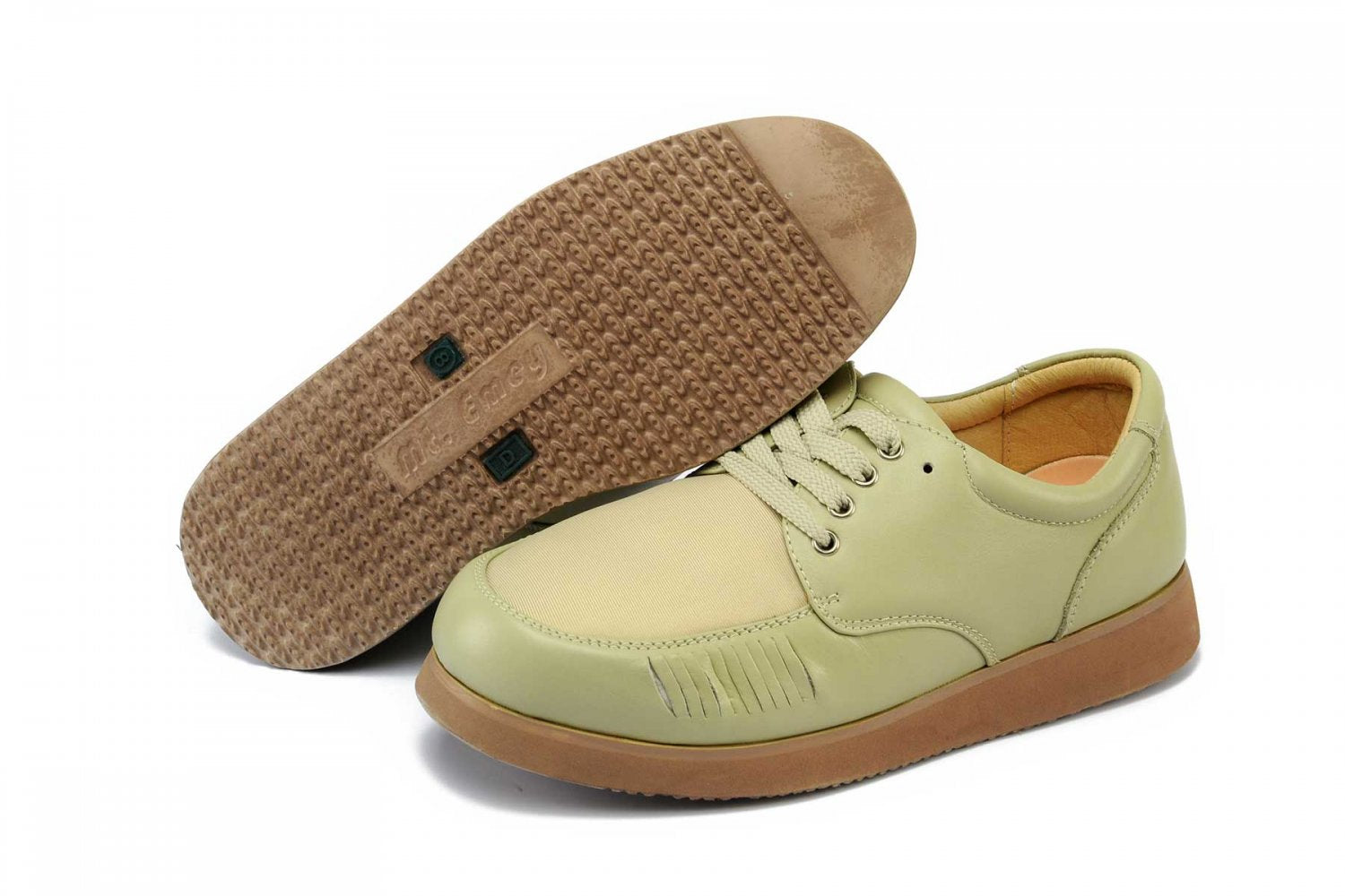 Mt. Emey - 708 - Men's Bunion Shoe by Apis - Beige Pair / Bottom