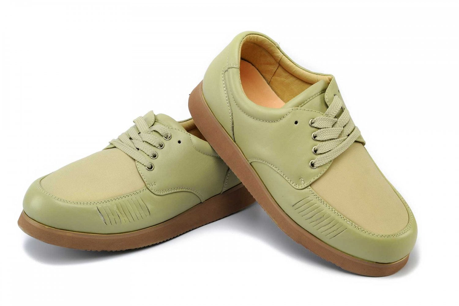 Mt. Emey - 708 - Men's Bunion Shoe by Apis - Beige Pair / Top