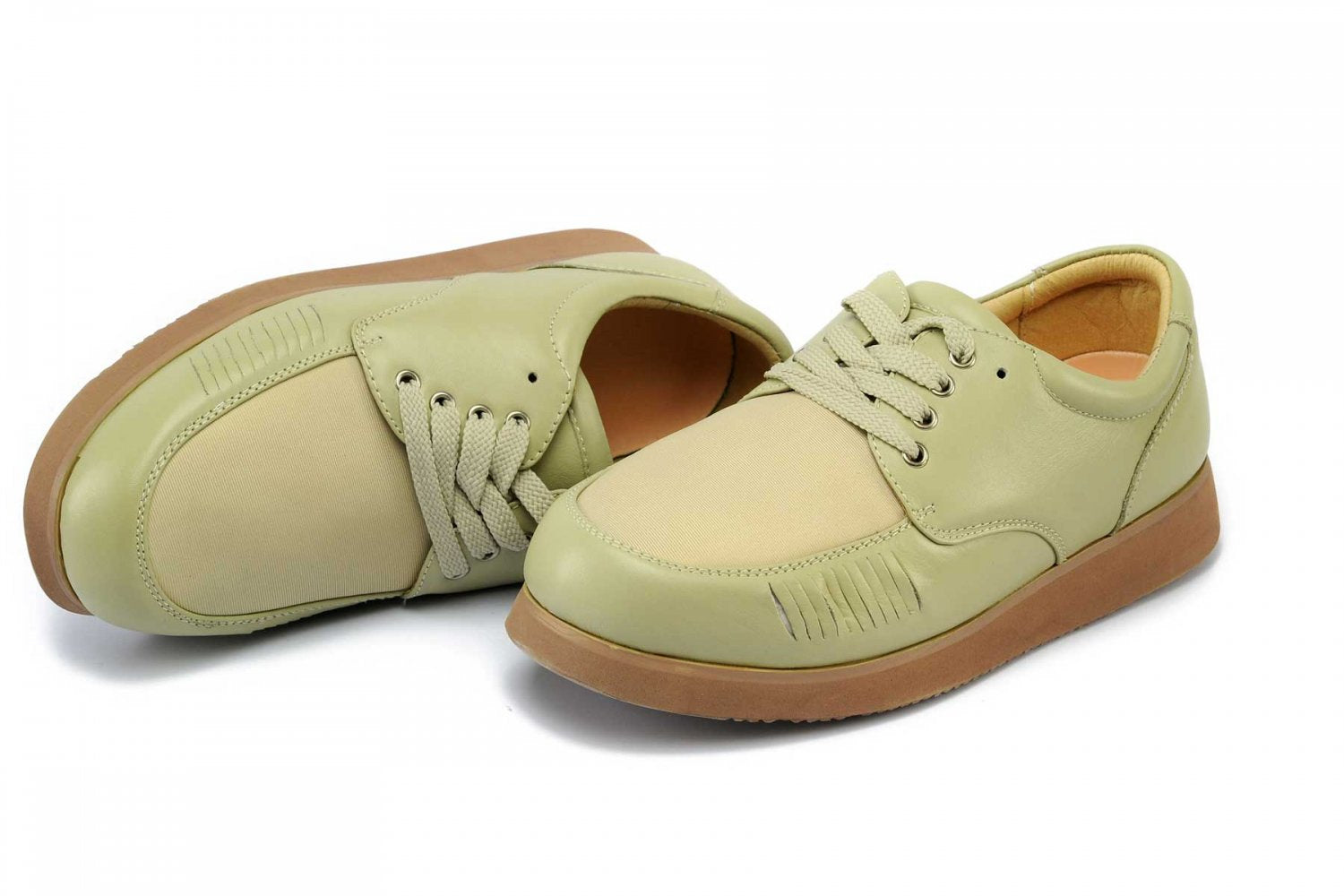 Mt. Emey - 708 - Men's Bunion Shoe by Apis - Beige Pair / Top