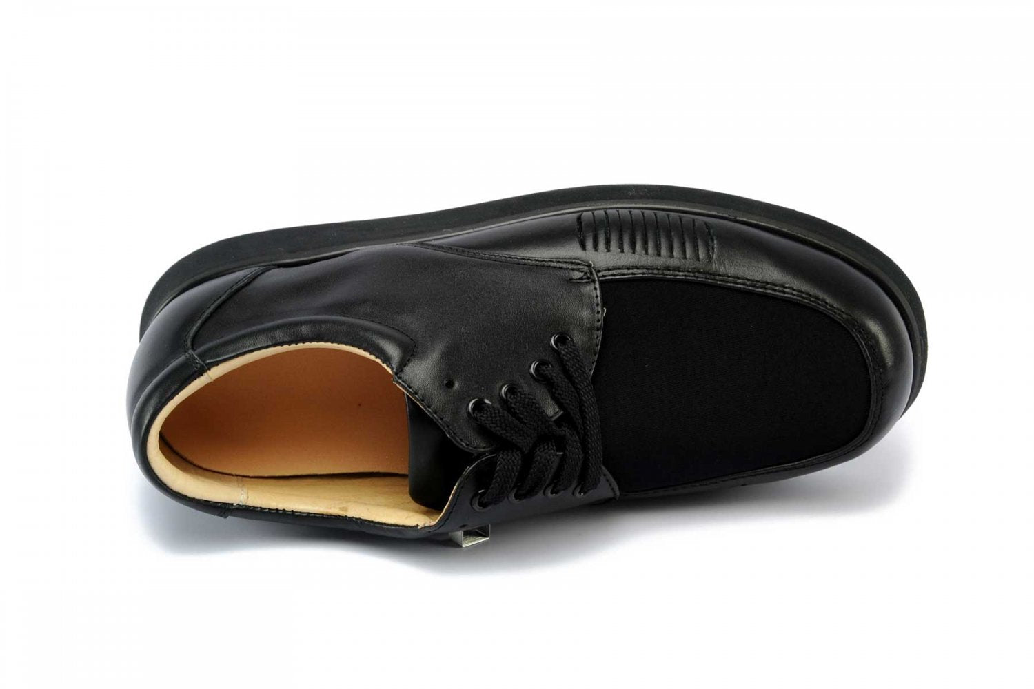Mt. Emey - 708 - Men's Bunion Shoe by Apis - Black-Lycra Back