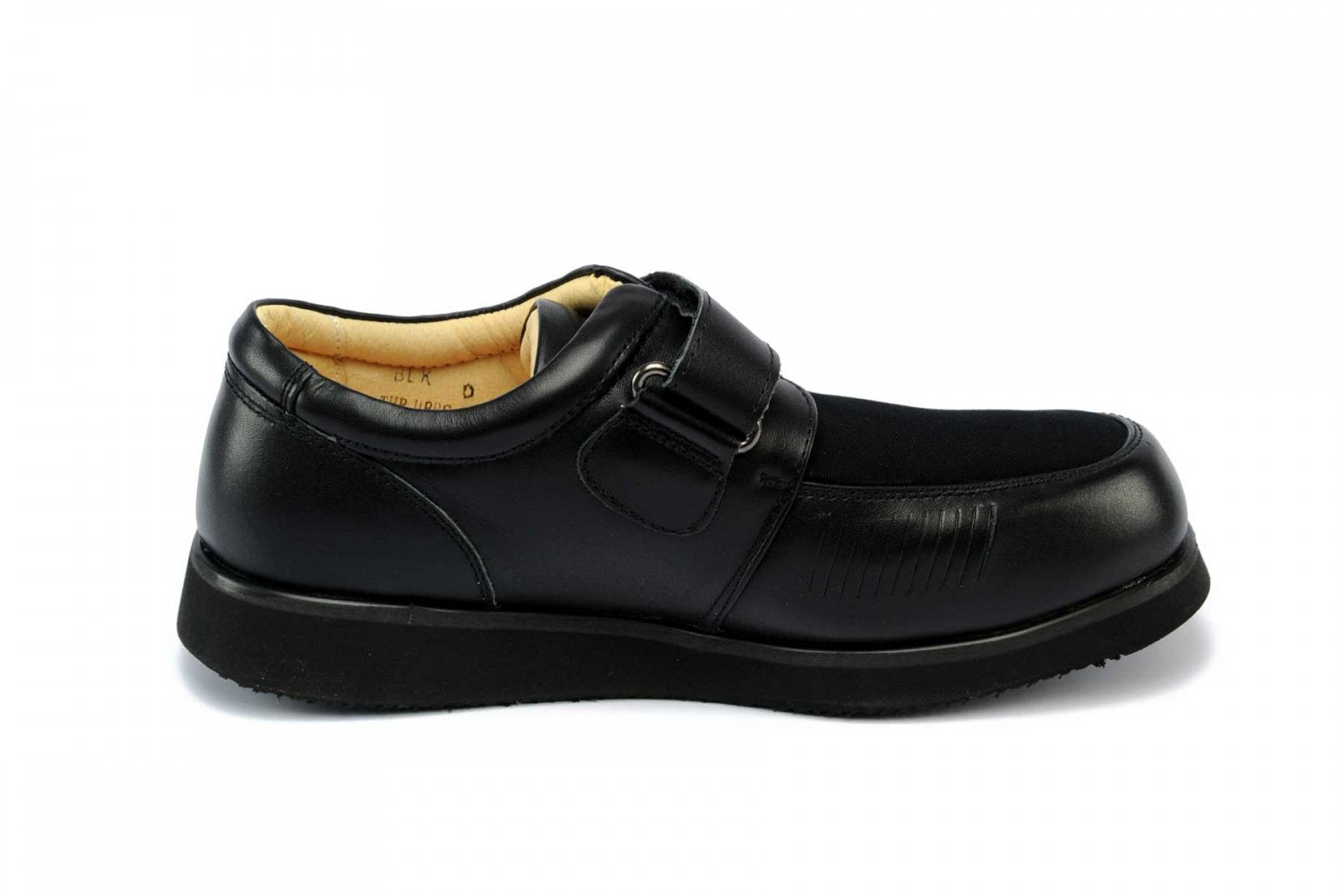 Mt. Emey - 718 - Men's Bunion Shoe by Apis - Black - Black Side