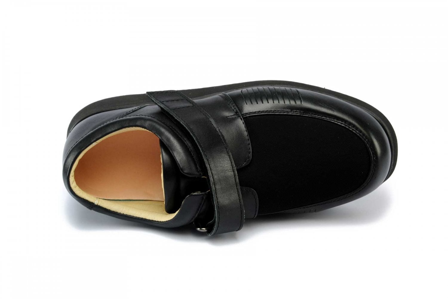 Mt. Emey - 718 - Men's Bunion Shoe by Apis - Black - Black Top