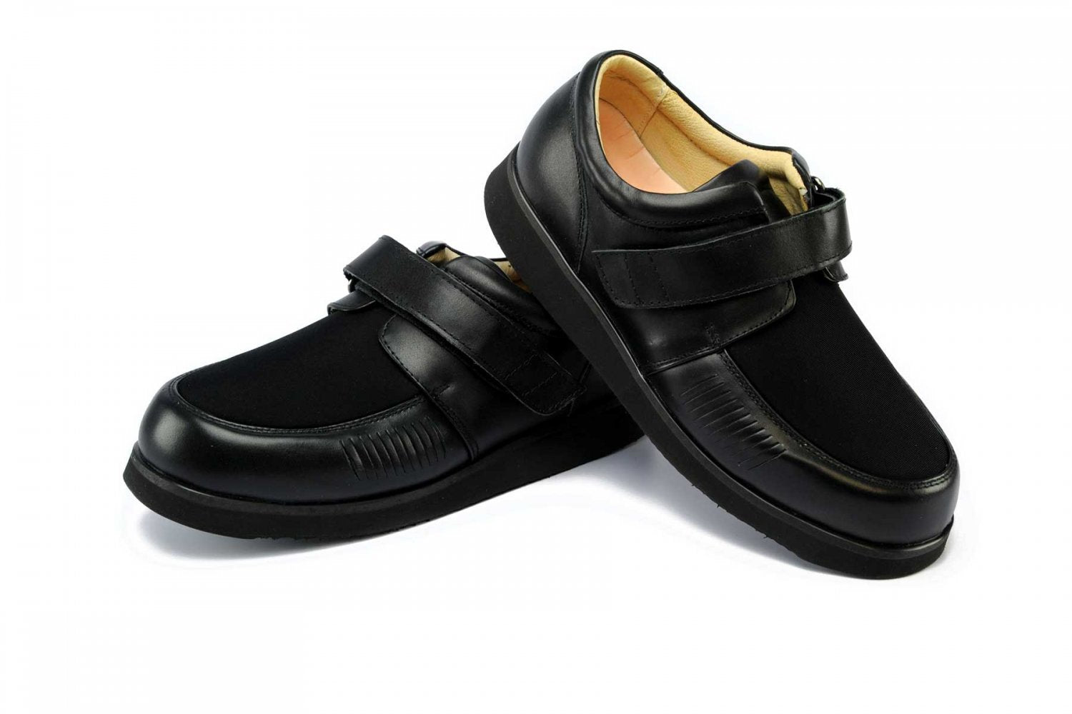 Mt. Emey - 718 - Men's Bunion Shoe by Apis - Black - Black Pair / Top