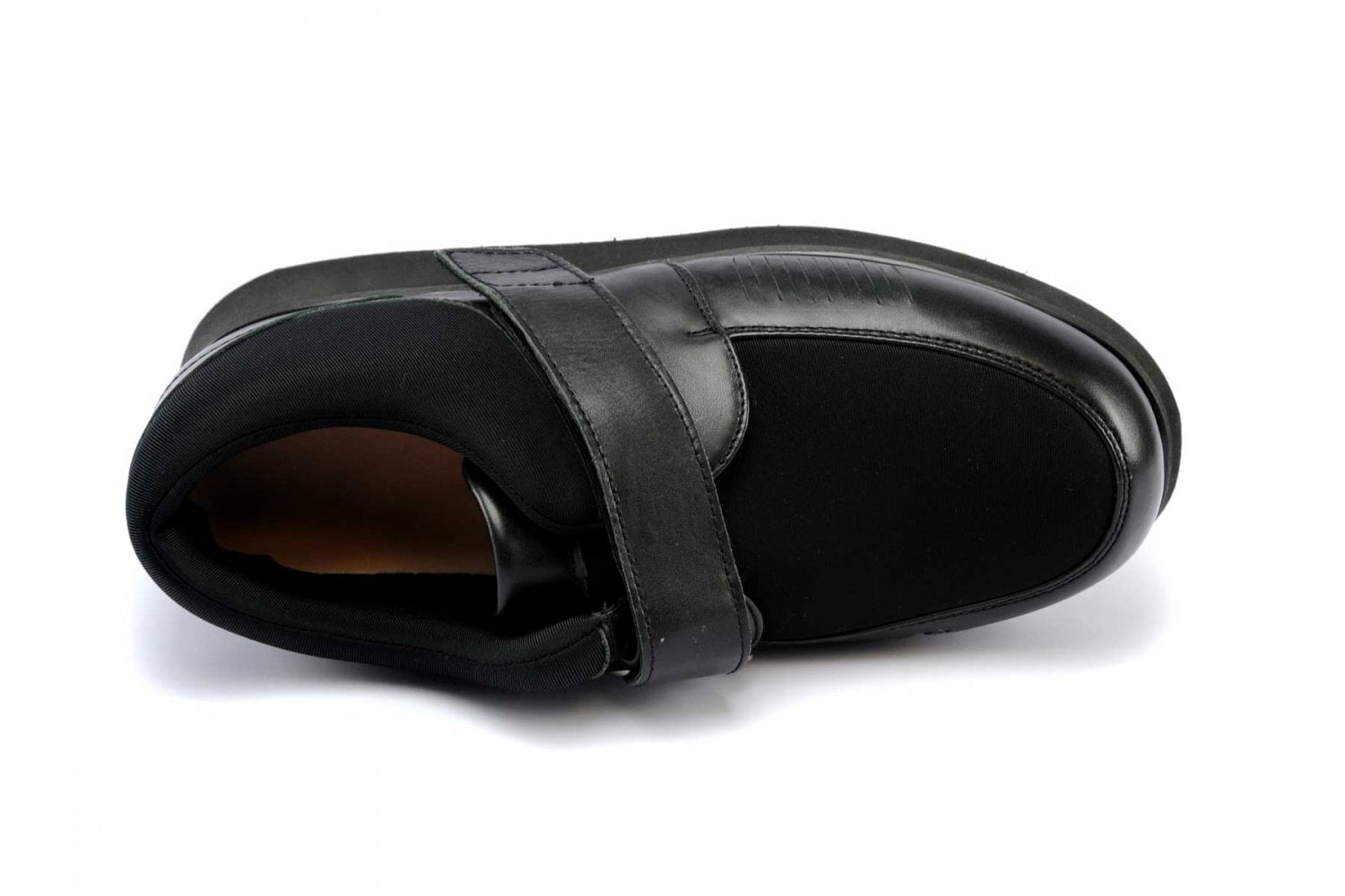 Mt. Emey 728-E - Men's Lycra Casual Shoes by Apis Edema Shoes - Black Top