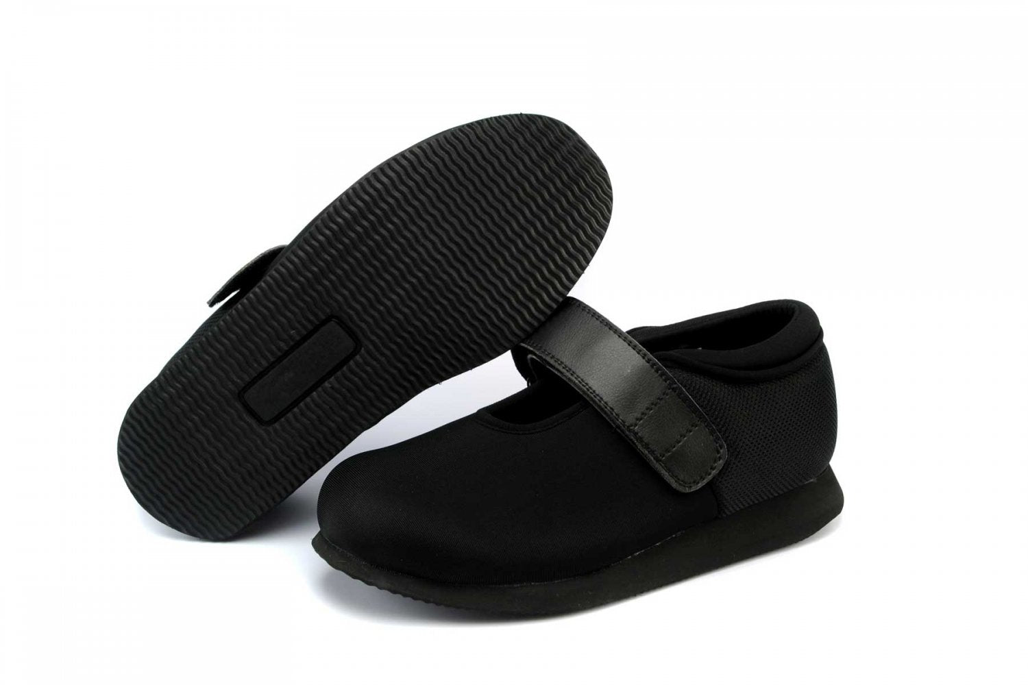 Mt. Emey 738 - Men's Post-op Shoes by Apis - Black Pair / Bottom