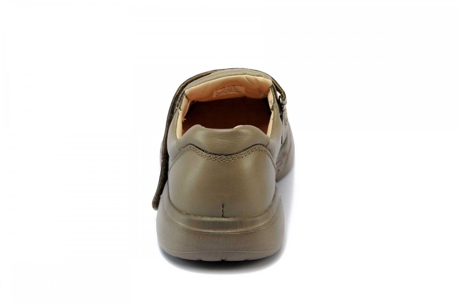 Mt. Emey 9212 - Women's Orthopedic Closed-toe Leather Sandal - Taupe Back
