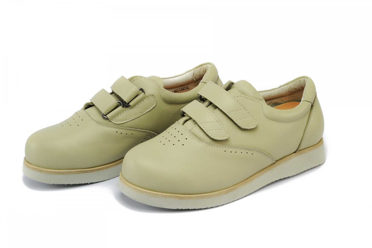 Mt. Emey 9301 - Women's Comfort Shoe - up to 7E - Strap - Beige Pair