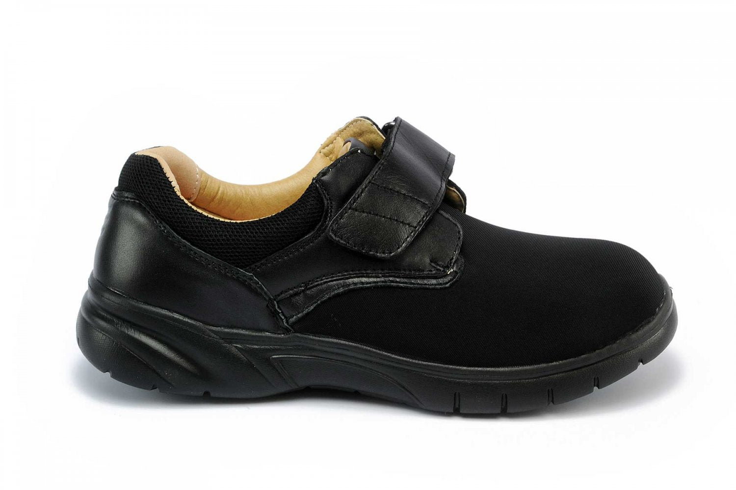 Mt. Emey 9602 - Men's Extra-depth Stretch Shoes by Apis - Black Side