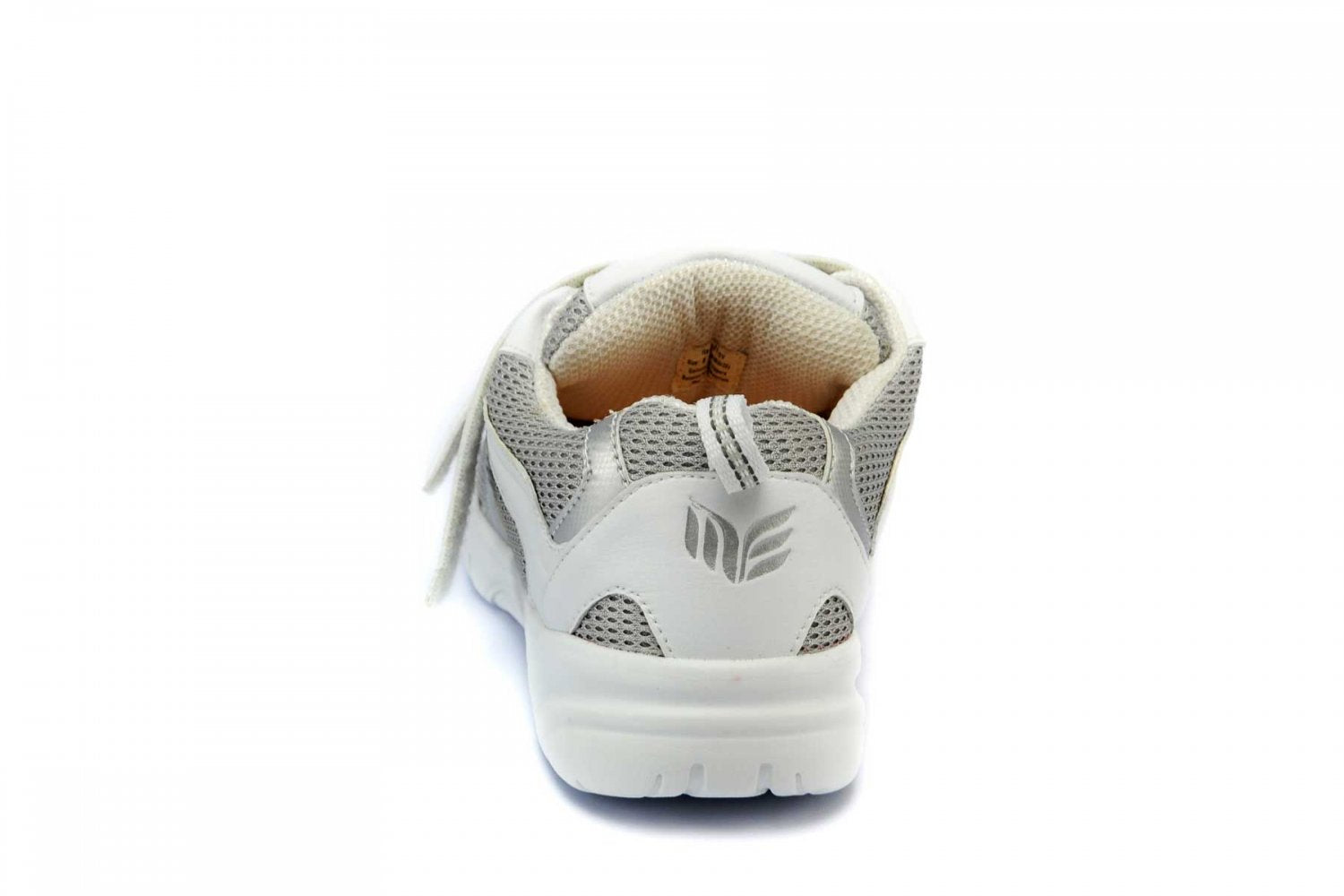 Mt. Emey 9701-V - Men's Extra-depth Athletic/Walking Strap Shoes - White/Silver Back