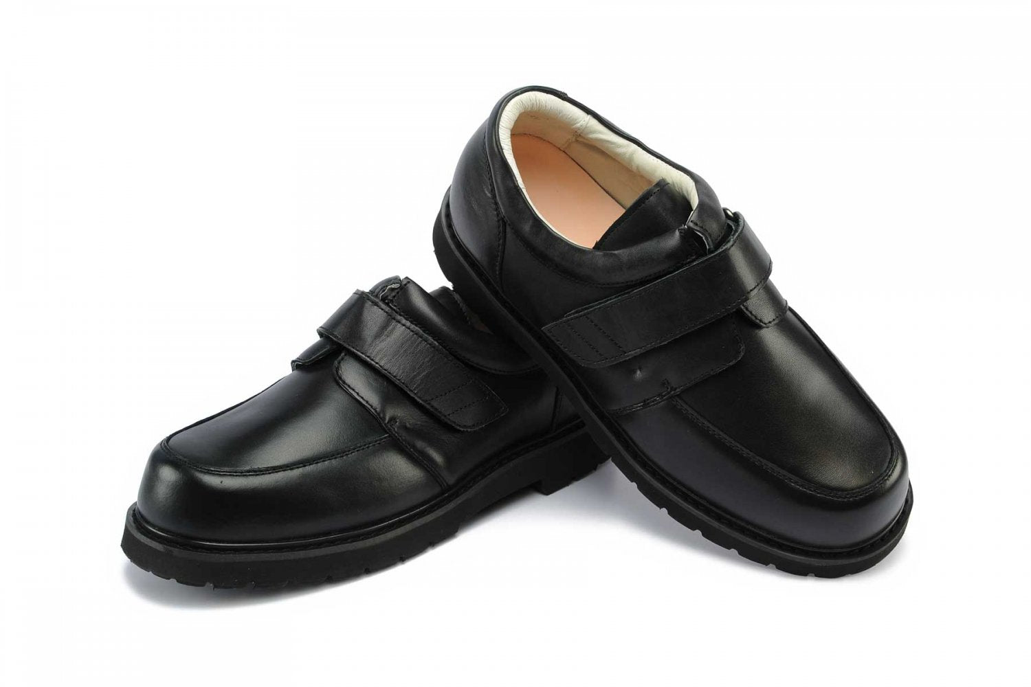 Mt. Emey 9921 - Men's Orthopedic Shoes by Apis - Black Pair / Top