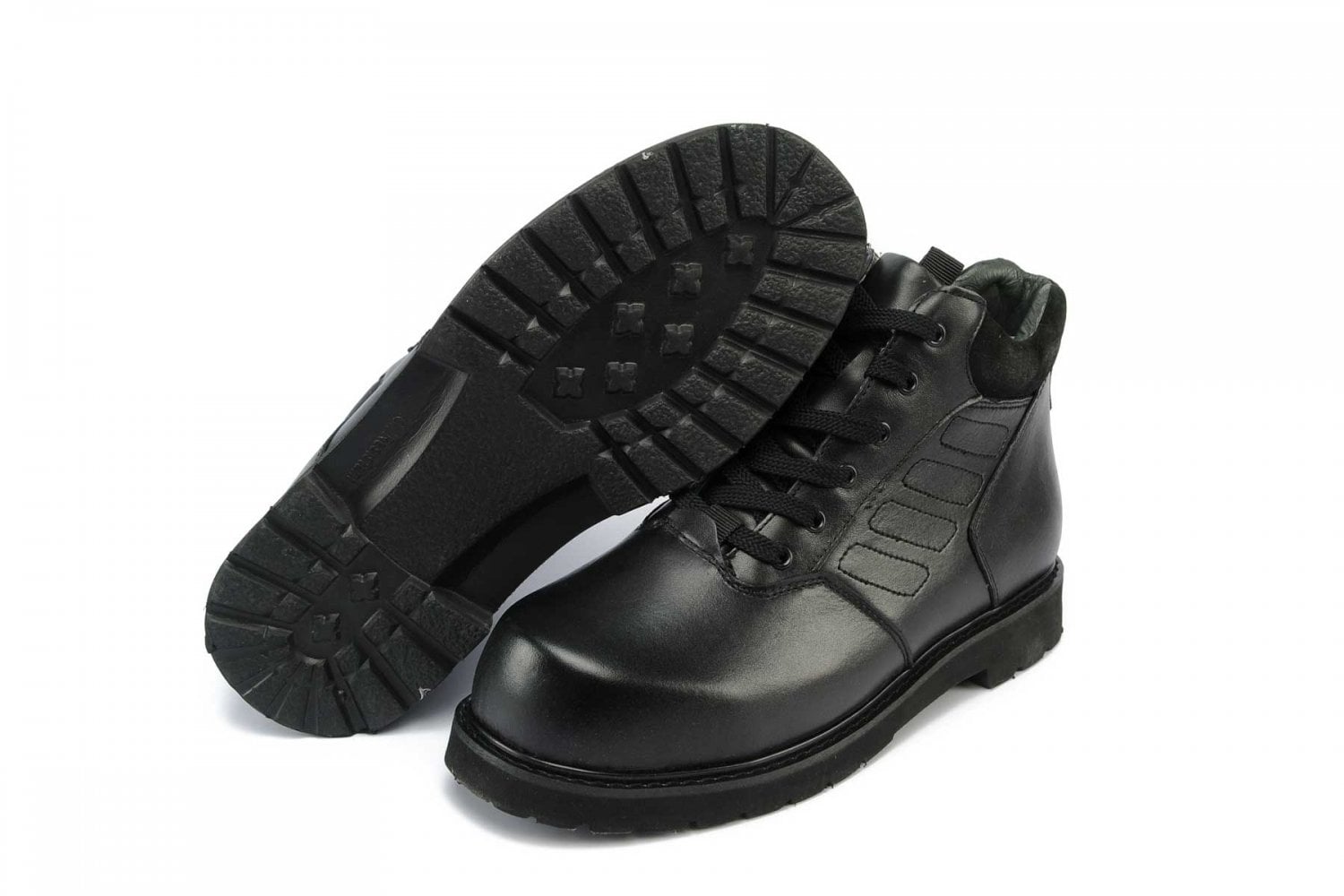 Mt. Emey 9951 - Men's Orthopedic Boots by Apis - Black Pair / Bottom